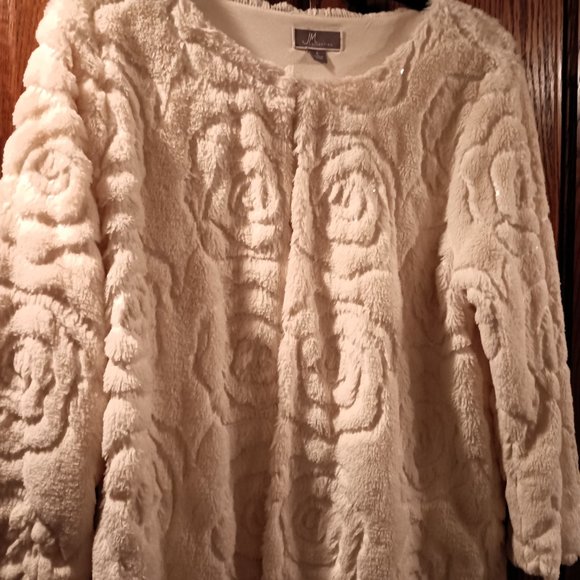 JM Collection Rose Sequined Jacket - Picture 4 of 4